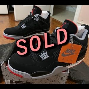 Jordan retro 4 Bred 2019 (MENS)
